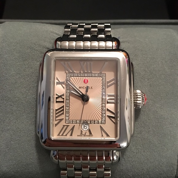 Michele Deco Madison watch w/ warranty & band - Picture 2 of 7